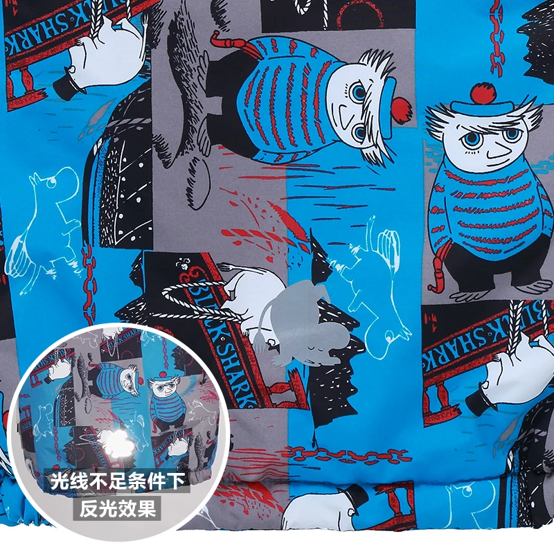 Moomin/Новинка года; Верхняя одежда и пальто; зимняя куртка для мальчиков; Водонепроницаемая зимняя куртка на молнии с длинными рукавами и капюшоном; хлопковая куртка с рисунком для мальчиков