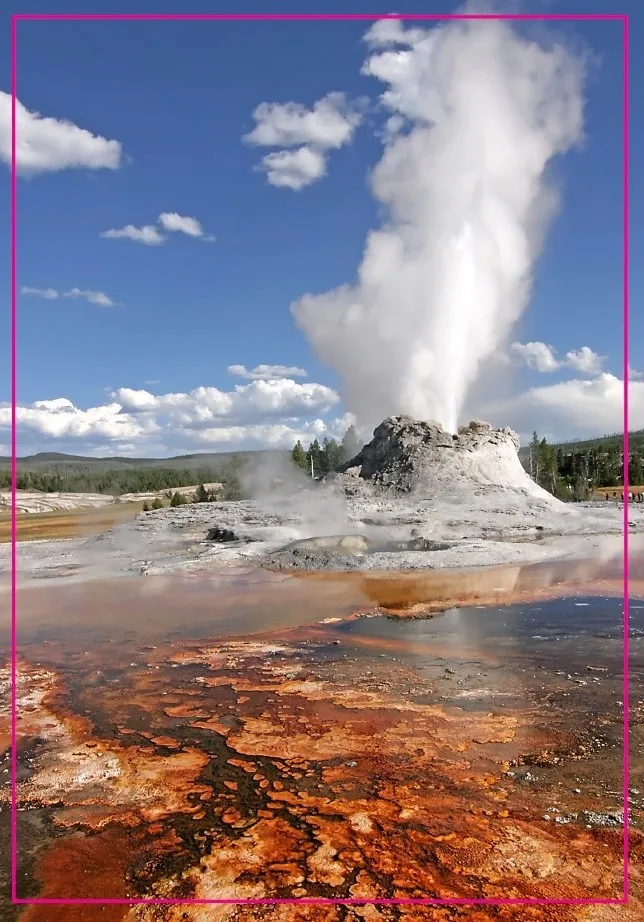 США дорожные магниты в подарок Йеллоустоун национальный парк фонтан