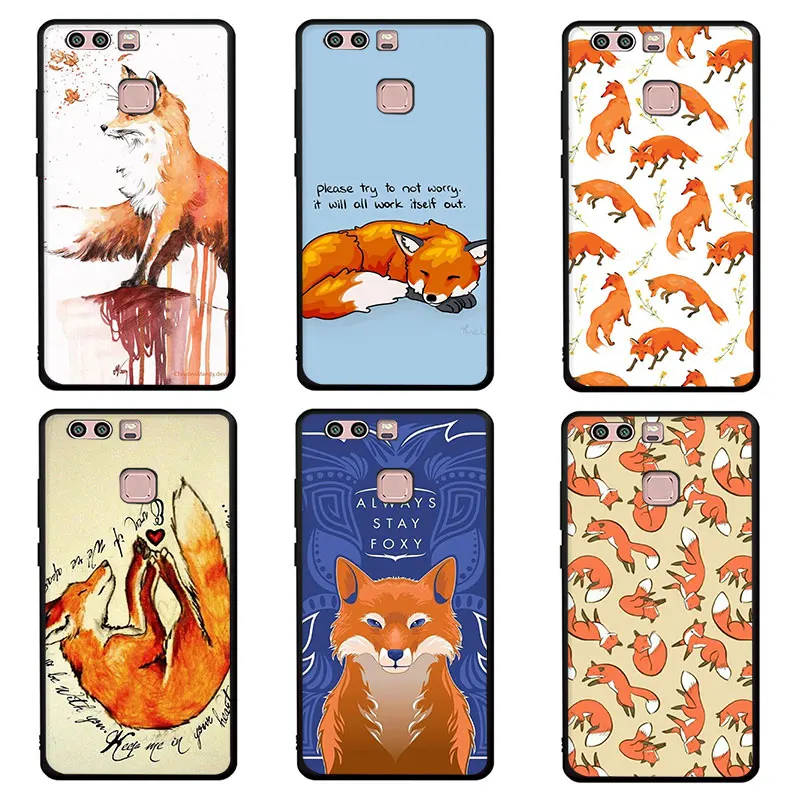 Мягкий чехол Sly fox для телефона Huawei P9 P10 P20 30 P40 Pro Max P Lite smart Z Plus 2019 | Мобильные
