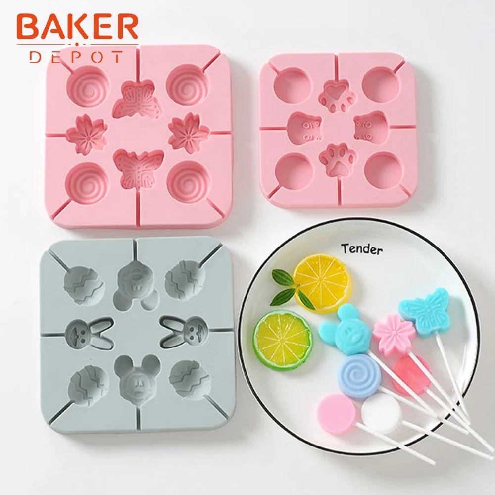 BAKER DEPOT силиконовая форма для леденцов шоколада звезд круглой формы конфет желе