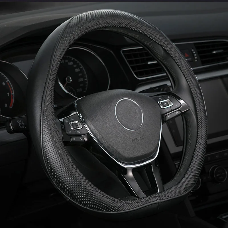 Крышка рулевого колеса автомобиля Натуральная Кожа Аксессуары для Citroen C6 C5 c4 vw golf