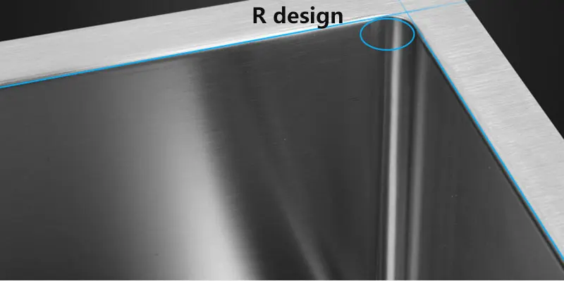 Кухонная раковина прилавок или подкрепление нержавеющая сталь матовая кухонная