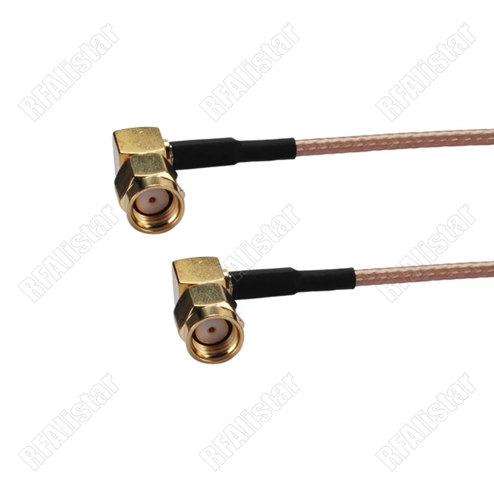 RP SMA штыревой правый угол для RA RG316 РЧ отрезок коаксиального кабеля в сборе Wifi