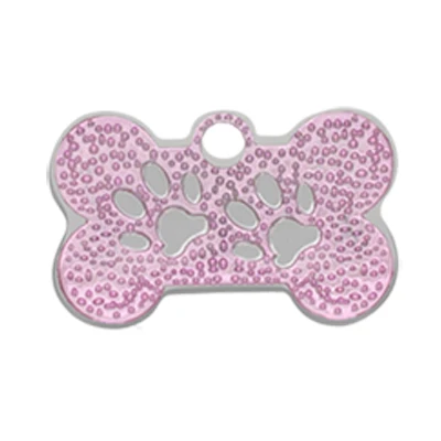 Pink PAWFECT собака ID метки персонализированный ошейник для питомца подвеска симпатичное ожерелье аксессуары для щенков собак кошек выгравированное имя телефонные метки - Цвет: Pink