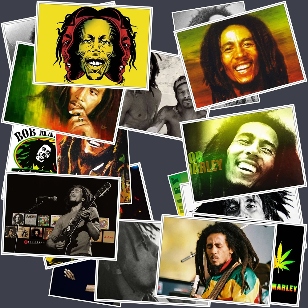 25 шт. Bob Marley стикер s Pack музыкальная наклейка для самодельный скейтборд мотоцикл багаж ноутбук стикер с рисунком из мультфильма наборы