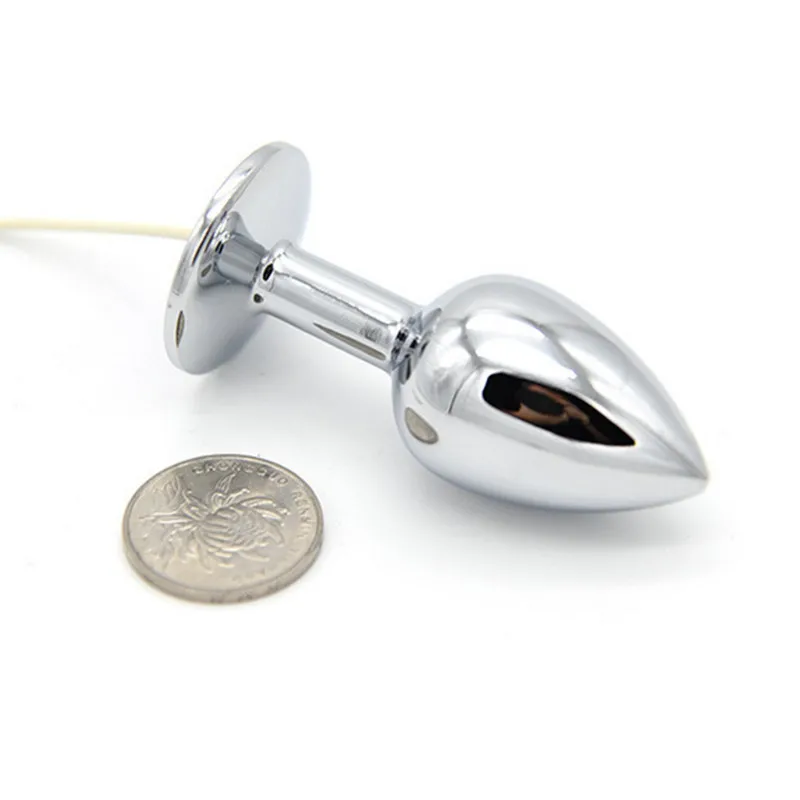 Игрушки с электрическим током и Анальная пробка SML большая гладкая медицинская