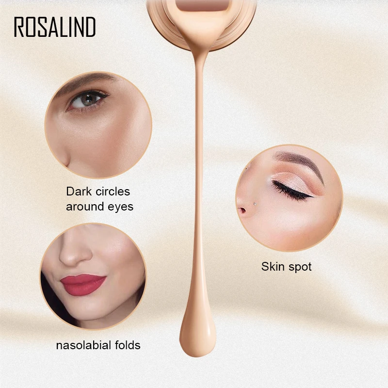 ROSALIND Concealer Corrector 6ml 6 Colors Full Coverage Long Wearing Cosmetics For Face Contouring Makeup Facial | Красота и здоровье