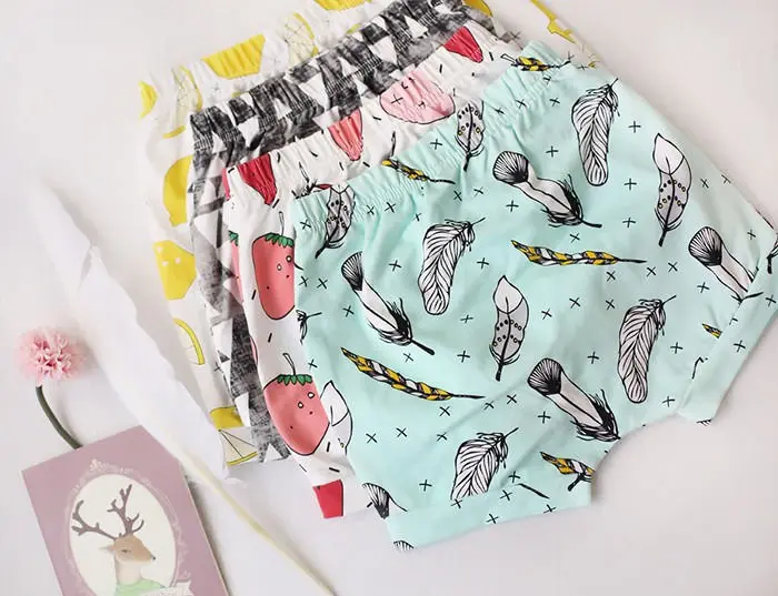 Милые штаны с принтом для маленьких девочек летние повседневные шорты шаровары