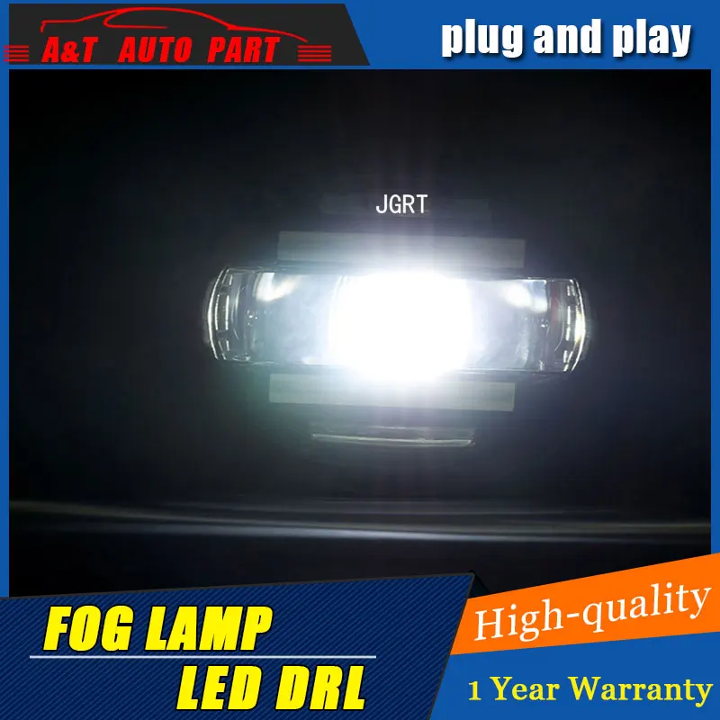 2014-2019 For Toyota Highlander led fog lights+LED DRL+turn signal lights Car Styling LED Daytime Running Lights lamps | Автомобили и