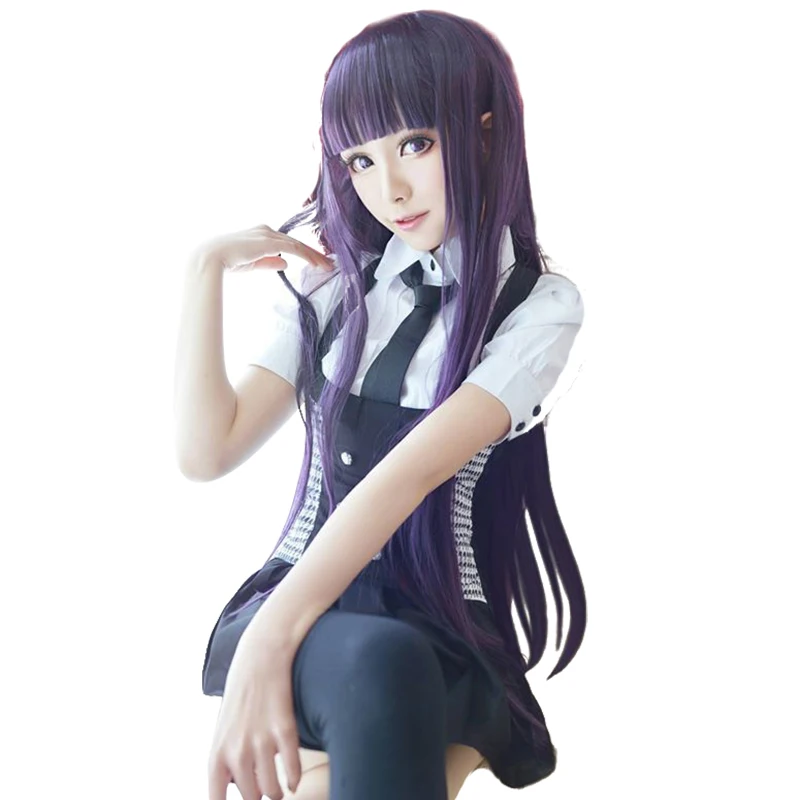 Парик для косплея HSIU Ririchiyo Shirakii Inu x Boku SS парики костюма Хэллоуина бесплатная