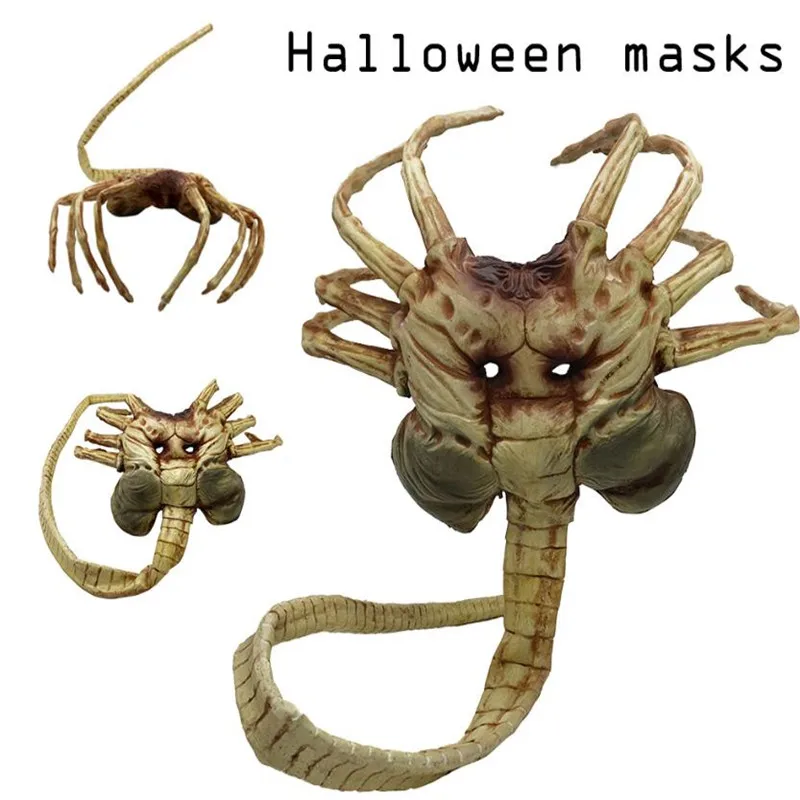 1/1 Alien Contract Worm Model Face Worm Garage Kits Halloween Mask Cosplay Bar Performances Night Performances Theme Party