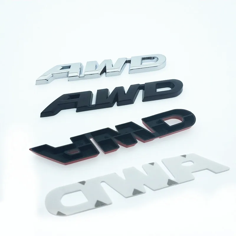3D хромированная металлическая наклейка CDIY эмблема AWD логотип задней наклейки для