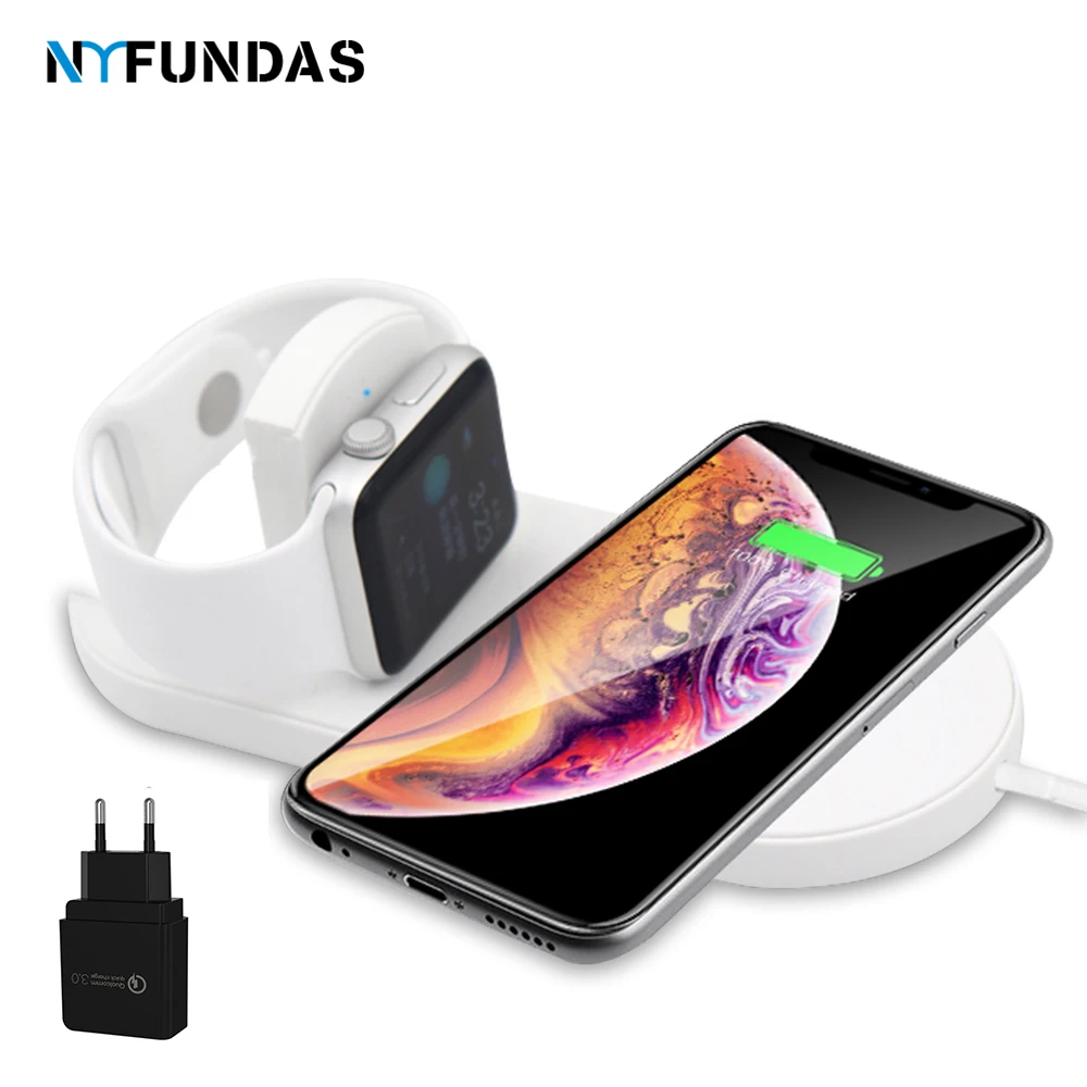 NYFundas беспроводной держатель для телефона зарядное устройство Apple Watch серии 4 3 2
