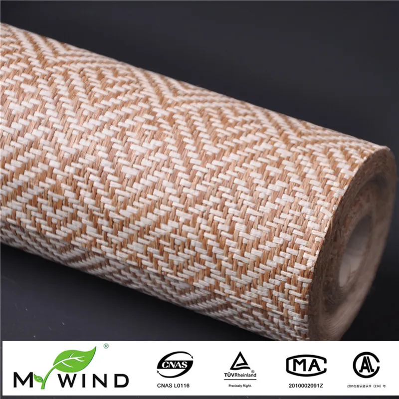 Настенная бумага Ligth Brown Grasscloth настенная из текстурированной натуральной ткани