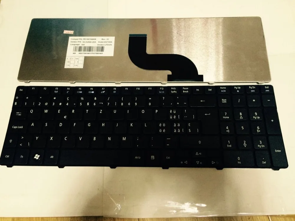 Клавиатура для Acer Aspire 5738 5736 5739 5740 5741 5742 5745 5749 5750 5810 5820