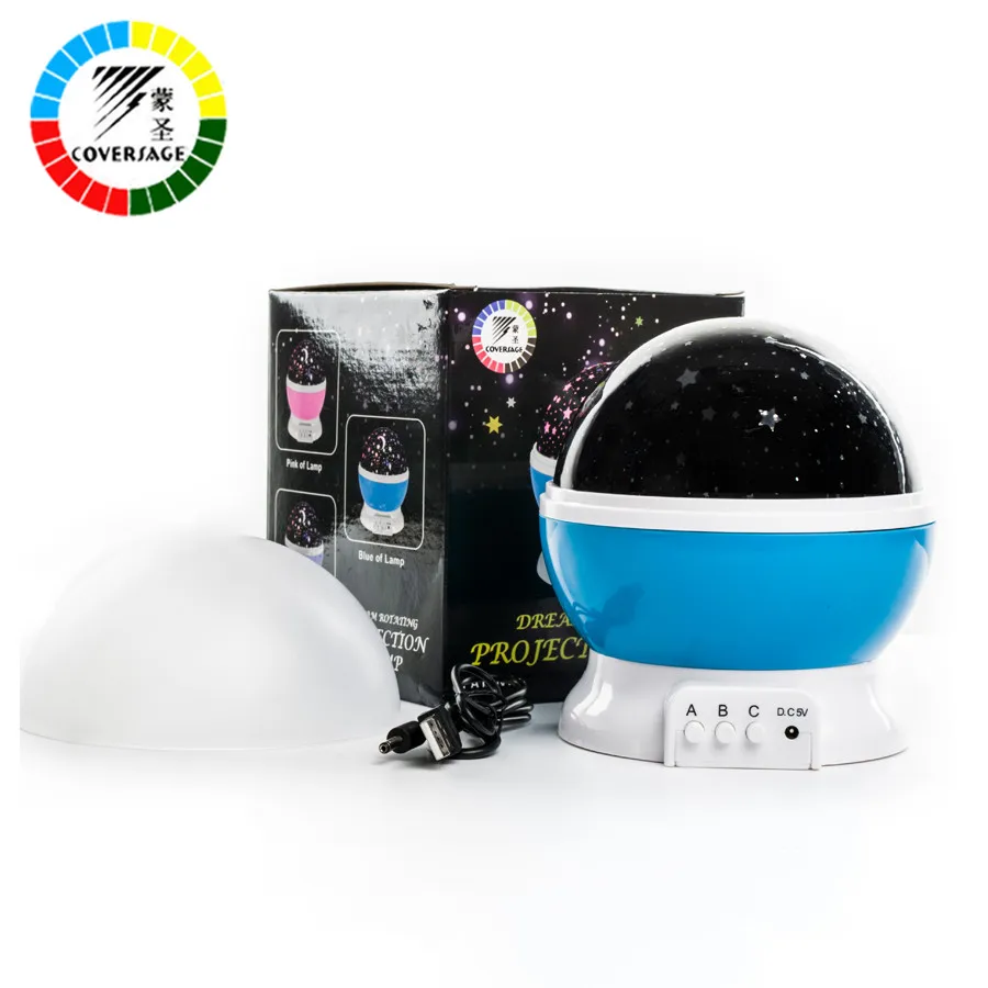 Coversage СИД вращающихся ночь свет лампы Звездное Star Master Луна Небо Освещение