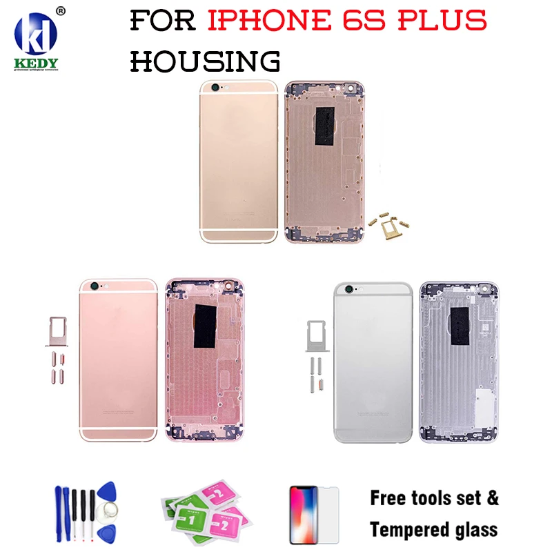 Полный средняя часть корпуса Батарея чехол для iphone 6 S дверь задняя крышка рамку
