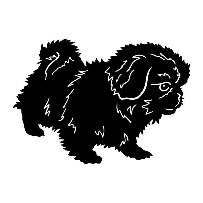 18*12.7CM Pekingese Dog Cute Animal Body Decoration Decal Funny Cartoon Motorcycle Car Sticker C6-0878 | Автомобили и мотоциклы