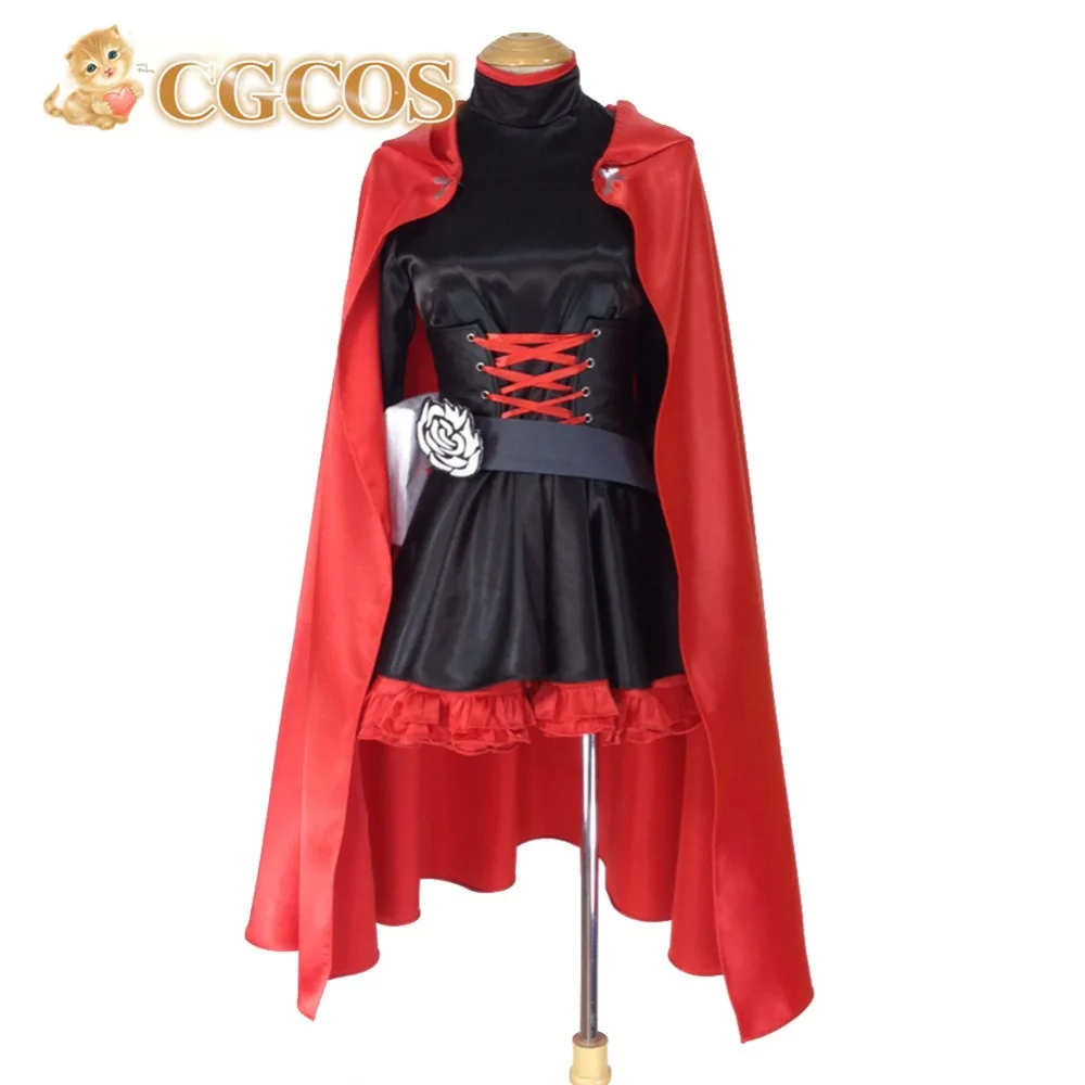 CGCOS Бесплатная доставка Косплей Костюм RWBY Рубиновый Красный трейлер новый в