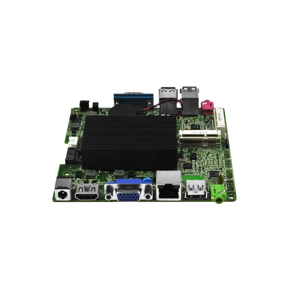 Qotom Mini itx motherboard с процессором Bay Trail j1900 Quad core 2.0 GHz Fanless Nano ITX материнская плата