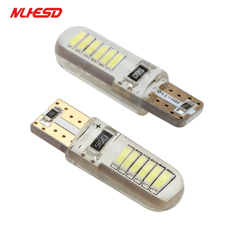 2pcsT10 4014 светодиодный w5w T10 158 168 194 12smd SMD СВЕТОДИОДНЫЙ ошибок автомобиля замена