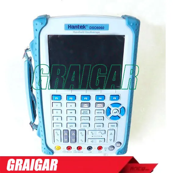 HANTEK DSO8060 цифровой запоминающий осциллограф DSO 5 7 ЖК дисплей 60 МГц 2 канала Ручной