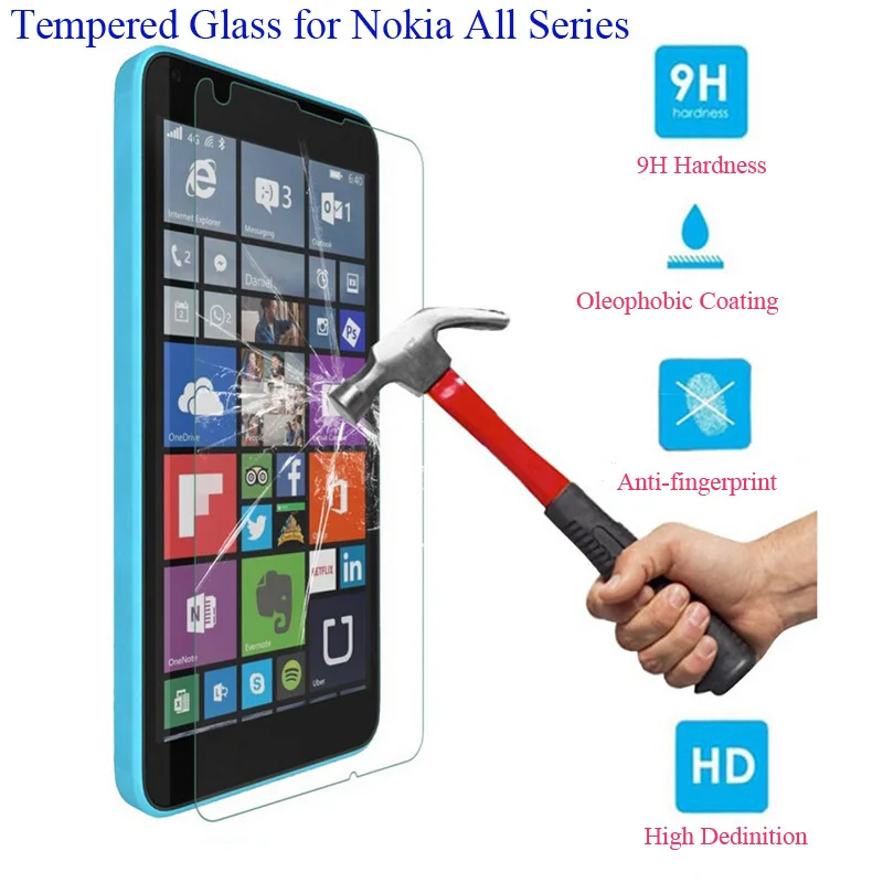 Motjerna Закаленное стекло протектор экрана для Nokia Lumia 640 640XL 532 535 630 635 650 830 925 950 950XL