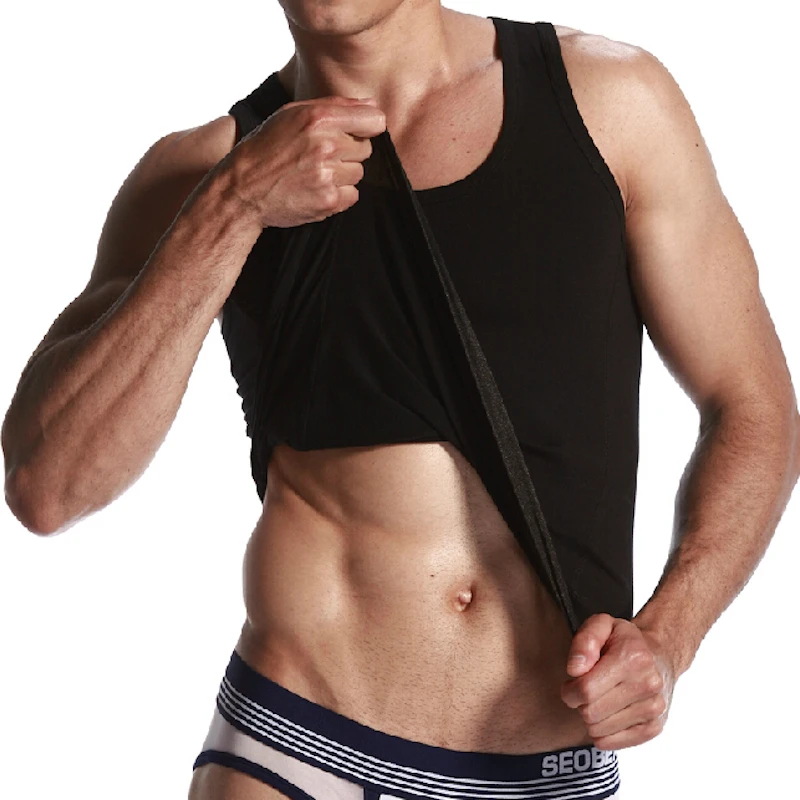 Нижнее белье SEOBEAN Мужское облегающее трикотажное из спандекса|tank top underwear|tank toptank