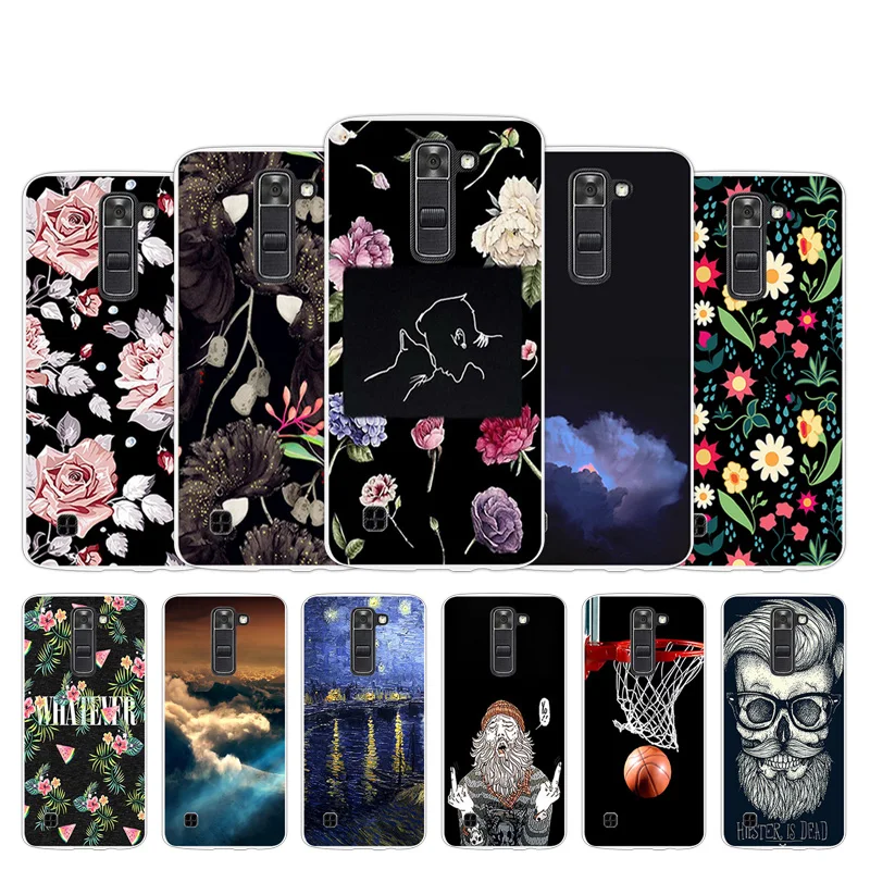 Новый мягкий чехол для телефона из силикона и LG K7/Tribute 5 LS675/X210 X210DS оболочки эскиз