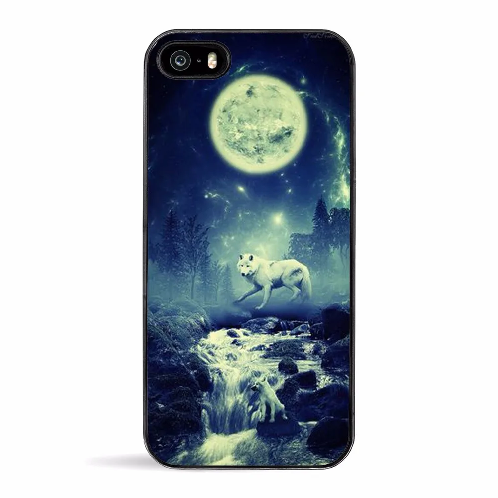 Свирепый персональный волчий узор чехол для телефона iPhone 5S 5 SE 6 6S 6plus 7 7plus |