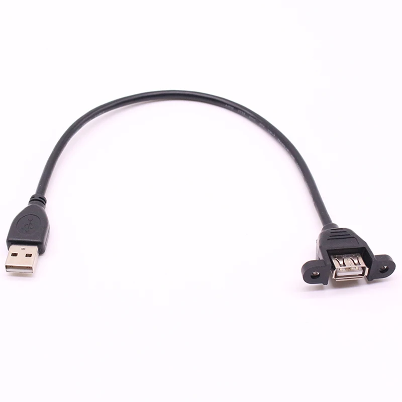 10 шт./лот Удлинительный Кабель USB 2 0 штекер гнездо с винтовой панелью из фольги +