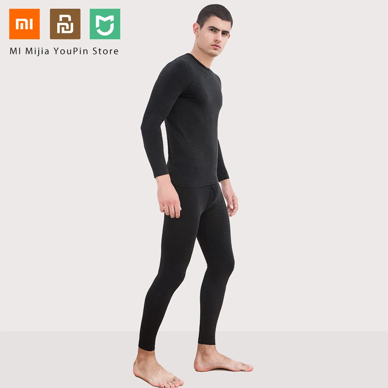 Xiaomi Mijia COTTONSMITH velvet seamless warm suit winter base thermal underwear bodycon autumn clothes sleepwear | Электроника