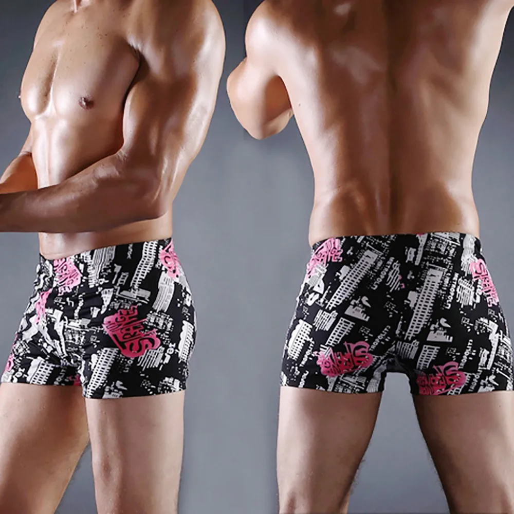 Мужское нижнее белье трусы с принтом мужские пляжные купальники полиэстеровый