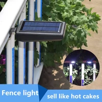 hot sale solar fence light pir human body infrared motion sensor garden light waterproof outdoor energy saving street light