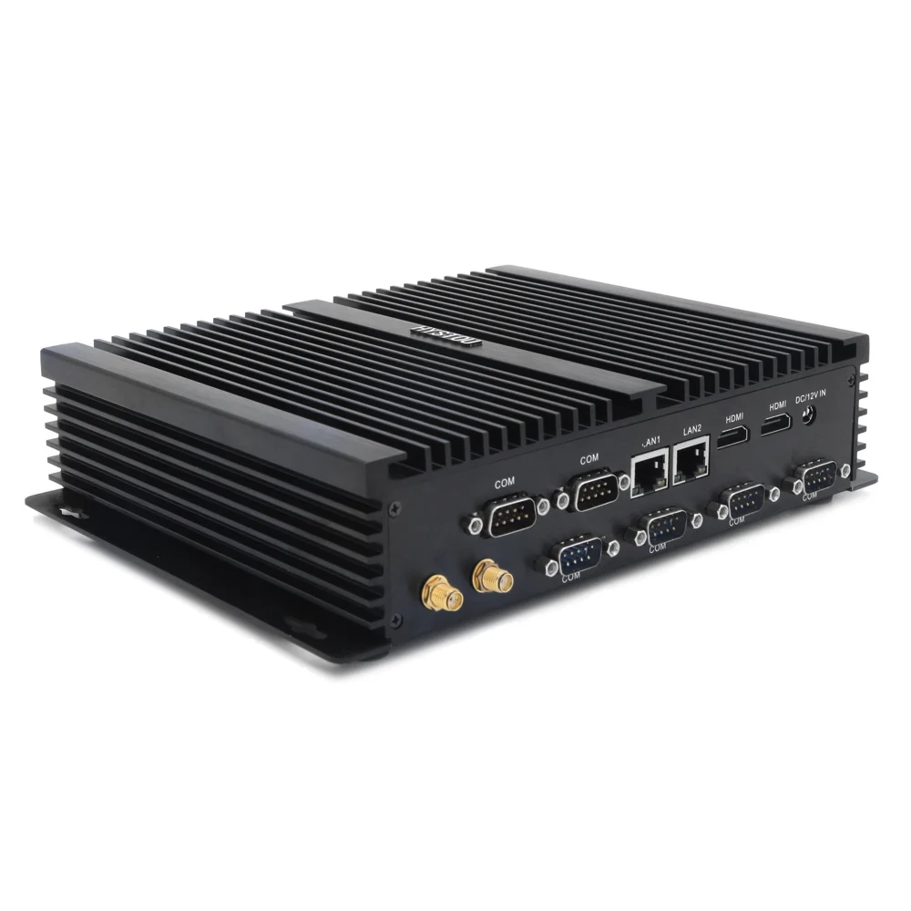 Оригинальный hystou FMP04B безвентиляторный 12 В мини ПК Core I7 4510U I5 4200U I3 4010U Intel QS77 с SATA/MSATA