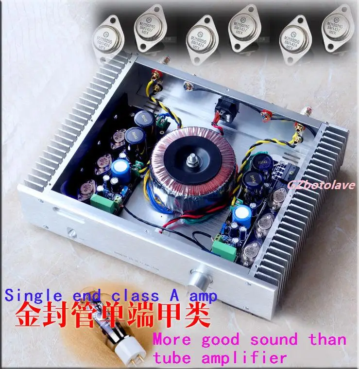 Новое поступление Wei Liang A6 золотистый герметичный MJ15024 MJ15025 чистый Hi Fi усилитель