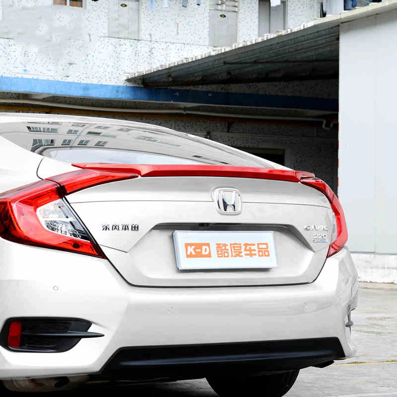 Спойлер заднего крыла для Honda Civic 2016 2017 2018 2019 спойлеры багажника крыльев краски ABS