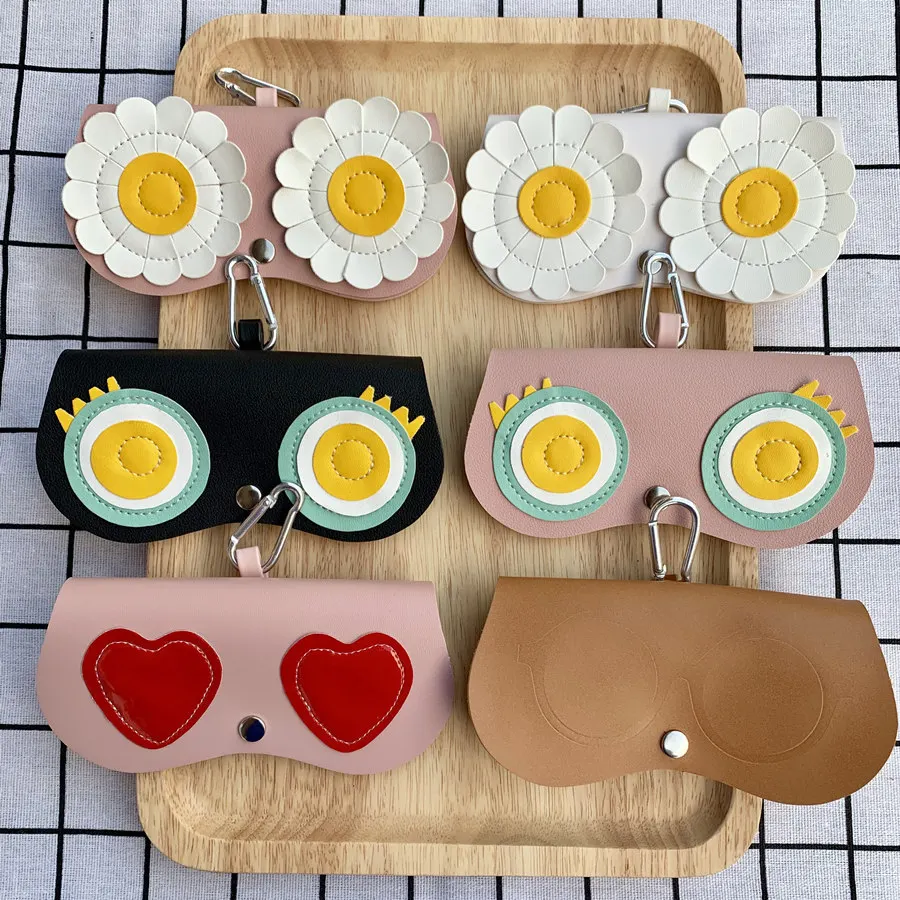 NALOAIN солнцезащитные очки для женщин чехол из искусственной кожи милый мультфильм