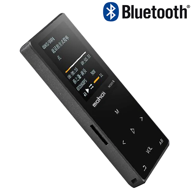 Bluetooth MP3 плеер с динамиком сенсорный экран hi fi fm радио мини USB спортивный MP 3 HiFi