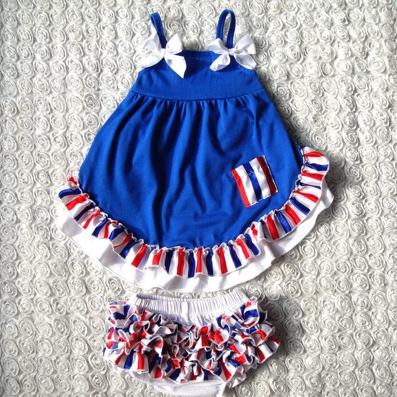 

Baby Girl 2pcs Clothing Set Ruffle Bloomers + Cute T-shirts Toddler Cotton Clothing Baby Fashion Clothes in Summer Free Shipping