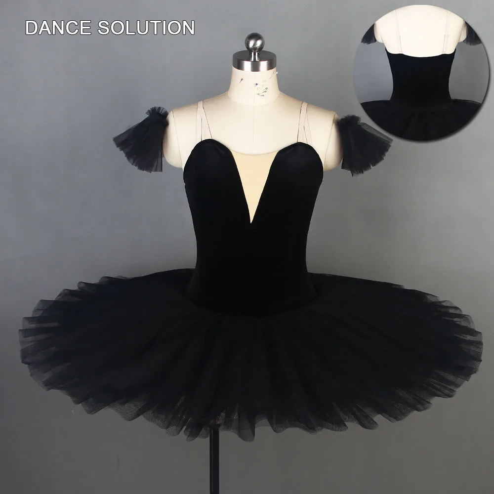 Черная бархатная эластичная кофта профессиональное трико юбка пачка для девушек