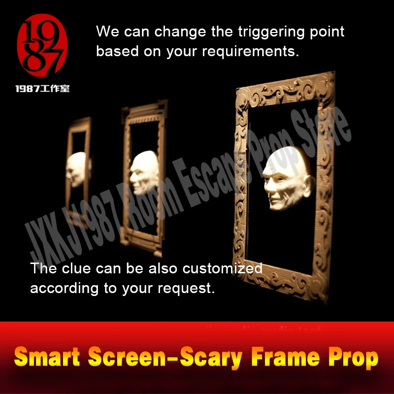 Номер escape prop умный экран страшная рамка prop создать ужасную атмосферу и получить ключи от jxkj1987