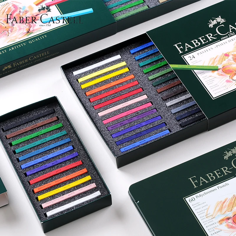 Пастельные карандаши Faber Castell 12/24/36/60 цветов полихромовые нетоксичные