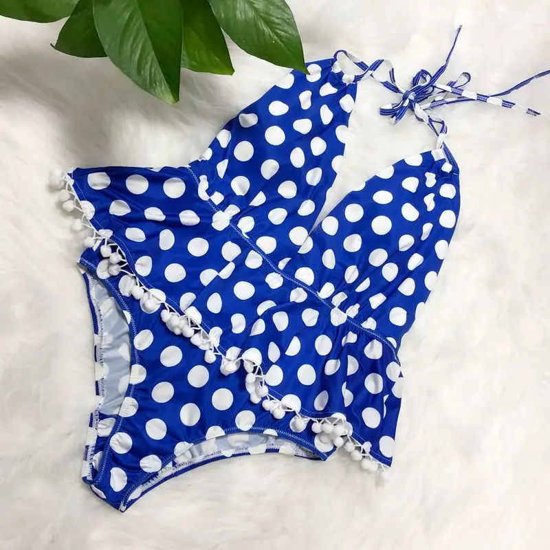 Для женщин летнее платье размера плюс хлопковые с рюшами в горошек Одна деталь