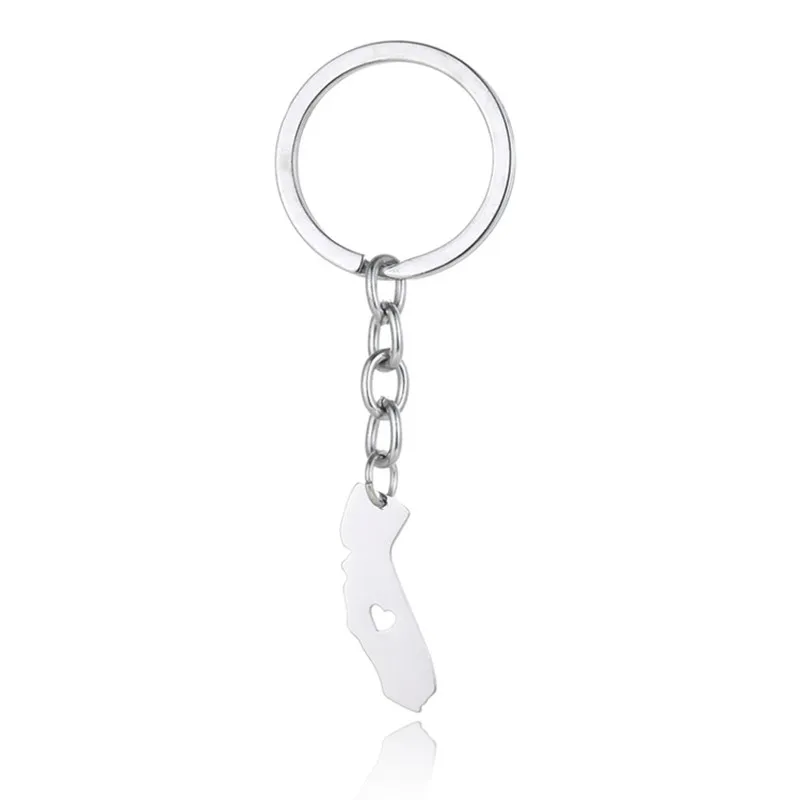 Трендовая карта Мэриленда брелок из нержавеющей стали MD сумка автомобильный для