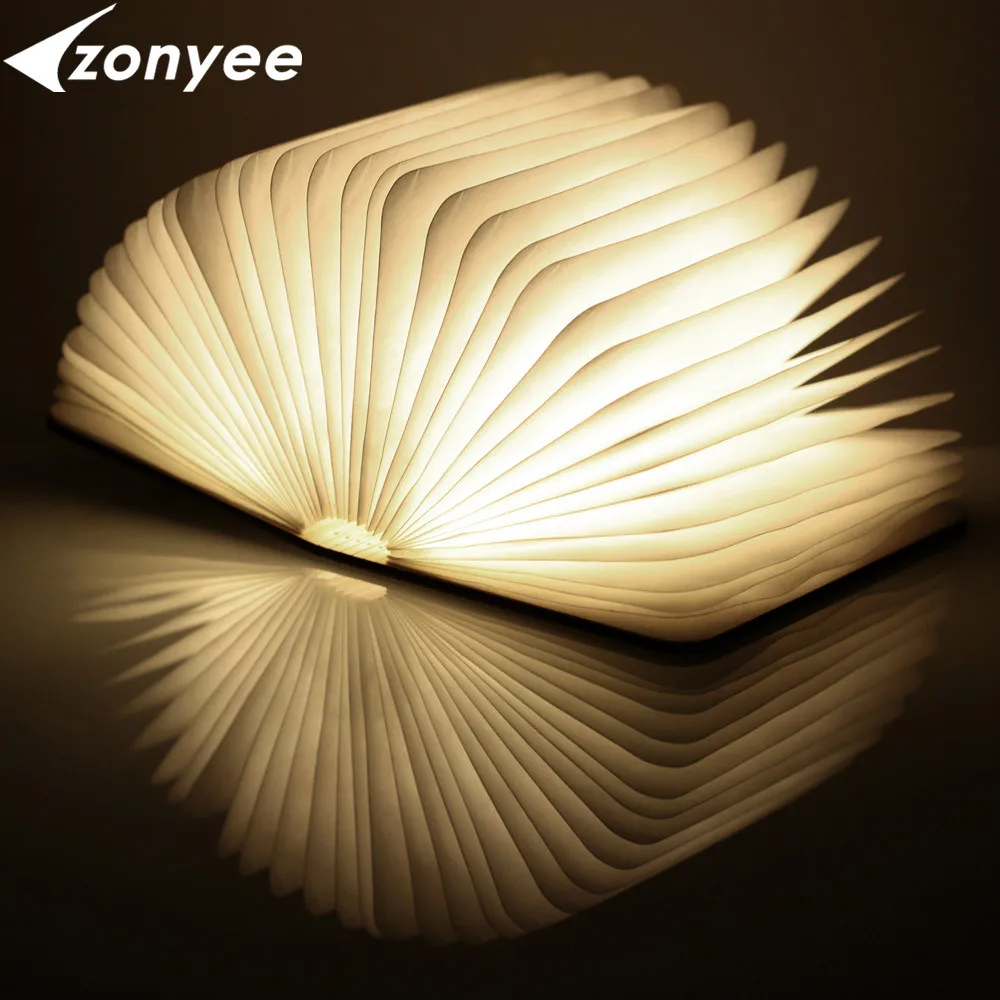 Zonyee складной светодиодный ночник креативная Светодиодная лампа для книг новинка