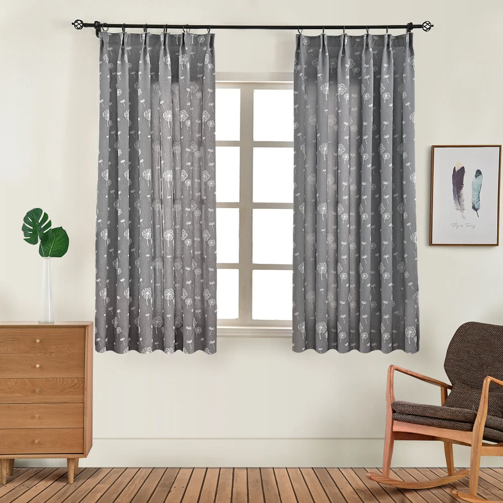 NAPEARL короткие полу тенты шторы для спальня оконные рамы Одуванчик жаккардовые