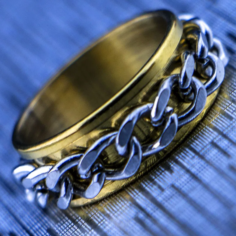 Горячая распродажа Новое поступление 316L нержавеющая сталь Золотая цепь мужские