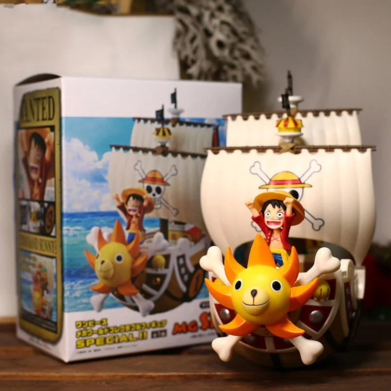 Короткая футболка с героями из японского аниме «one piece рисунок one piece Таузенд Санни обезьяна Luffy ПВХ фигурка игрушки обезьяна Luffy украшения подарки для детей