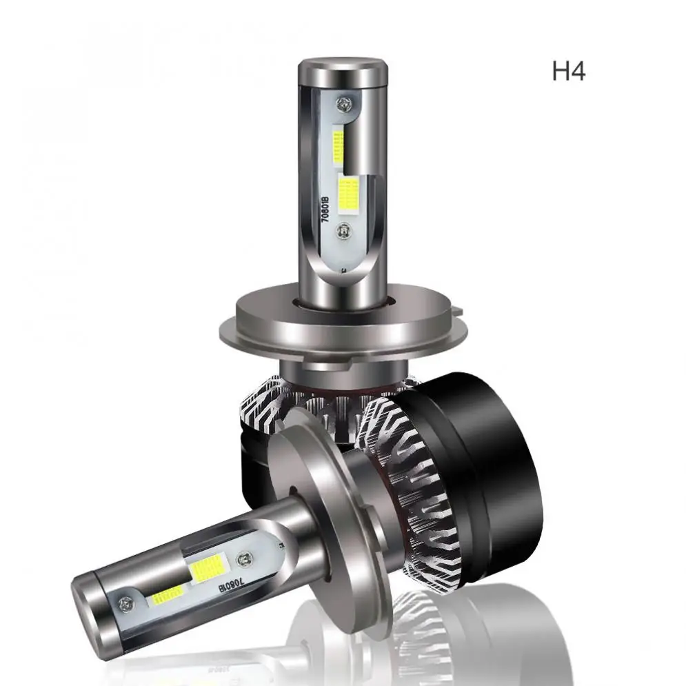 2шт H4 / HB2 9003 60W 10000LM 6000K Универсальный светодиодный комплект автомобильных фар
